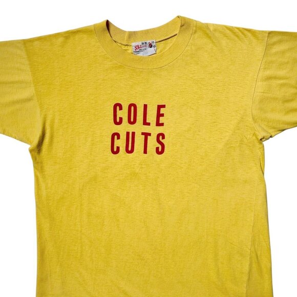 70s vintage Cole Cuts t-shirt Victor single stitch slogan text graphic thin. - Picture 3 of 6